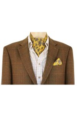 Soprano Silk Twill Gold Paisley Cravat