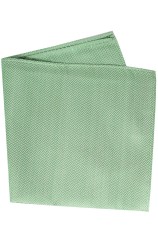 Soprano Mint Herringbone Silk Hanky