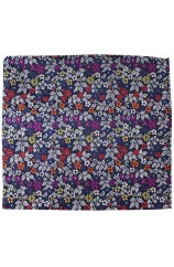 Posh & Dandy Italian Design With Multi Coloured Small Flowers Silk Hanky