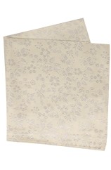 Soprano ivory floral Pocket Square