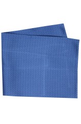 Soprano Royal Blue Herringbone Silk Hanky