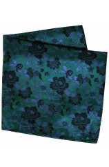 Soprano Forest And Flowers Silk Pocket Square