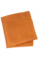 Soprano Orange Paisley Silk Hanky