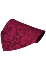 Soprano Magenta Paisley Luxury Silk Hanky