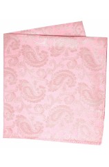 Soprano Pink Cotton Candy Paisley Silk Hanky