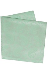 Soprano Cyan Paisley Silk Wedding Hanky