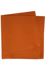 Soprano Rust Herringbone Silk Hanky