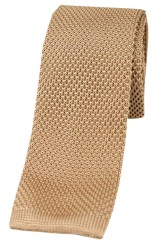 Soprano Camel Knitted Polyester Tie