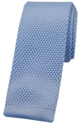 Soprano Sky Blue Knitted Polyester Tie