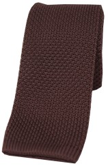 Soprano Brown Knitted Polyester Tie