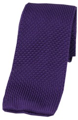 Soprano Purple Knitted Polyester Tie