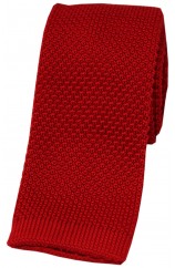 Soprano Red Knitted Polyester Tie