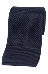 Soprano Navy Knitted Silk Tie