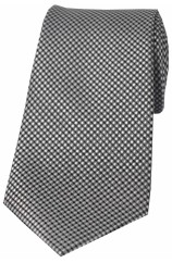 Soprano Grey Neat Woven Polyester Morning Tie