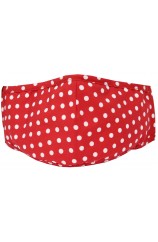 Red Polka Dot 100% Cotton Washable And Reusable Face Mask 