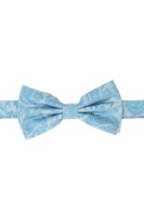 Soprano Sky Blue tonal Pre-Tied Paisley Bow Tie