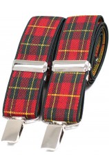 Soprano Royal Stewart Tartan Patterned 35mm X Style Braces