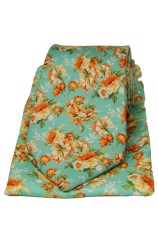 Posh And Dandy Duck Egg Blue Silk Floral Tie And Pocket Square