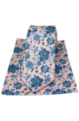 Soprano Pastel Pink Floral Luxury Silk Tie And Hanky