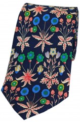 Multi Coloured Flowers Luxury Silk Tie
