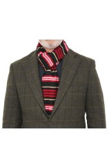 Erwin & Morris Multi Coloured Striped Scarf Supplied In A Gift Box