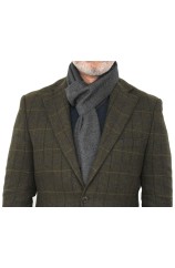 Erwin & Morris Plain Grey Scarf Supplied In A Gift Box