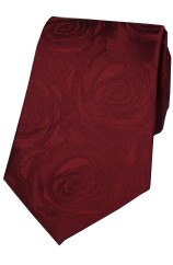 Soprano Wine Rose Wedding Silk Tie