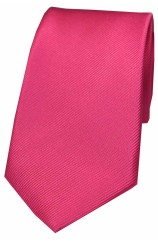 Soprano Fuchsia Diagonal Ribbed Plain Silk Tie