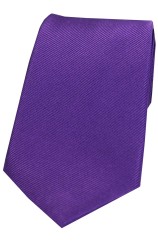 Soprano Purple Diagonal Ribbed Plain Silk Tie