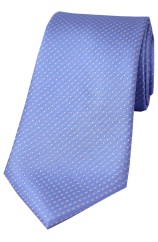 Soprano Sky Blue and Pink Pin Dot Silk Tie