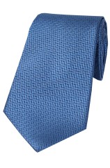 Soprano Royal Blue Herringbone Silk Tie