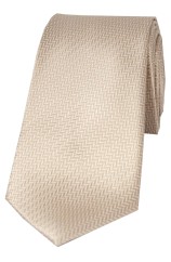 Soprano Camel Herringbone Woven Silk Tie