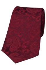 Soprano Wine Luxury Paisley Silk Tie