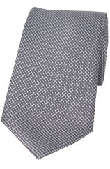 Soprano Grey Textured Woven Silk Tie