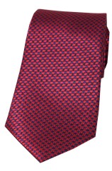 Soprano Red and Blue Dogtooth Silk Tie