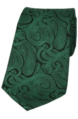 Soprano Racing Green Paisley Silk Tie