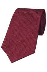 Soprano Wine Box Weave Silk Tie