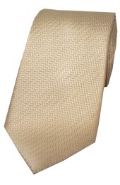 Soprano Ivory Herringbone Silk Tie