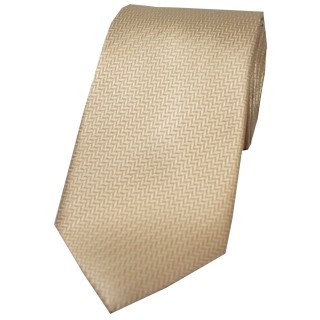 Soprano Ivory Herringbone Silk Tie