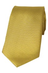 Soprano Gold Herringbone Silk Tie