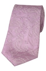 Soprano Lilac Paisley Woven Silk Tie