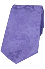 Soprano Lilac Tonal Luxury Silk Paisley Tie