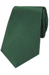 Soprano Racing Green Herringbone Silk Tie