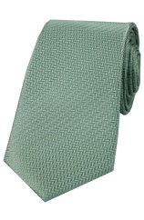 Soprano Duck Egg Green Herringbone Silk Tie