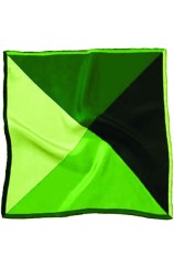 Soprano 4 Colour Greens Mens Silk Pocket Square