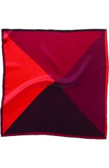 Soprano 4 Colour Red Mens Silk Pocket Square
