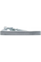 Soprano Brushed Silver Coloured Tie Bar