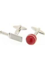 Soprano Cricket Bat and Ball Cufflinks