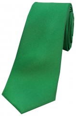 Soprano Emerald Satin Silk Thin Tie