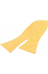 Soprano Golden Yellow Edwardian Tonal Leaf Silk Self Tied Bow
